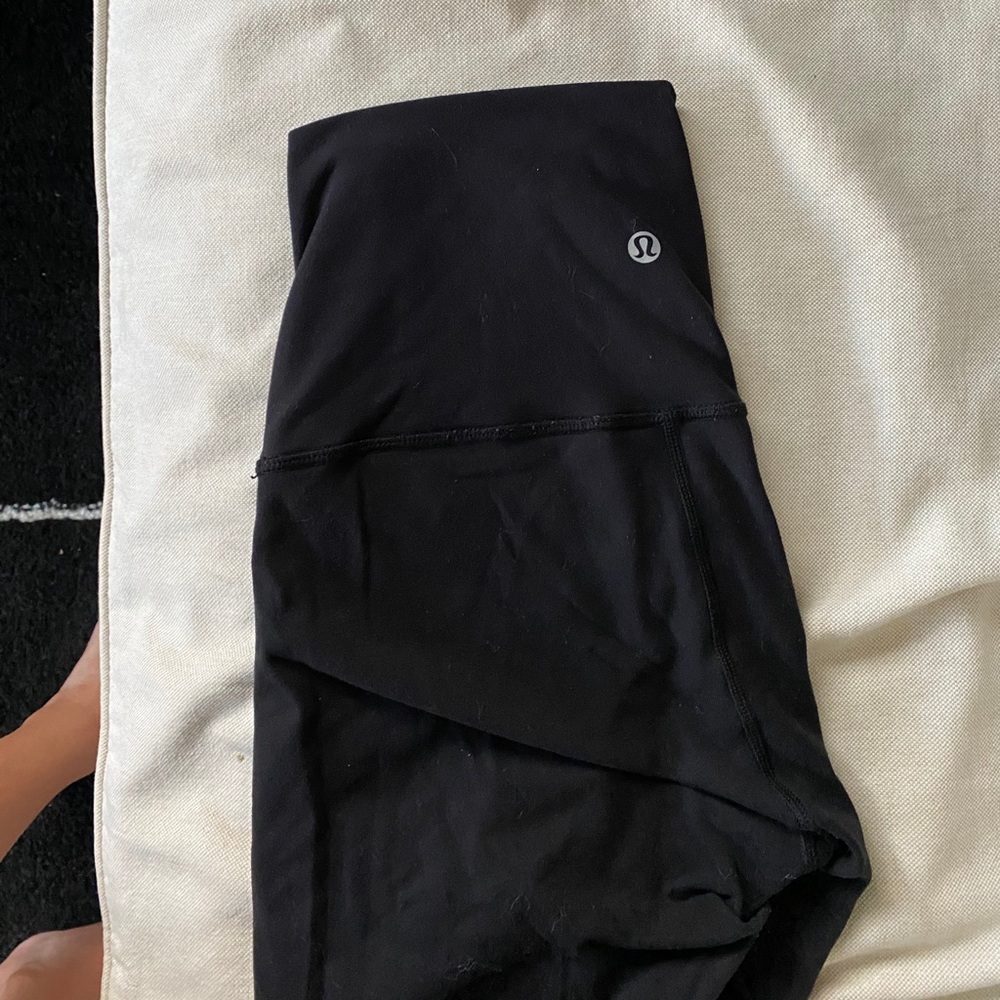 Black High waisted lululemon leggings size 6